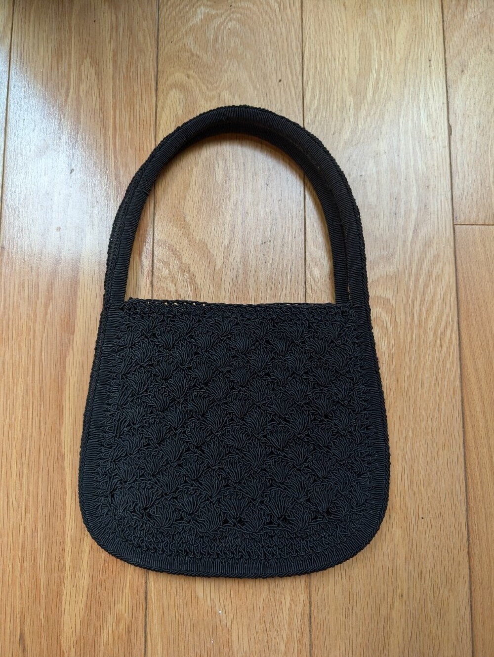 Black Textured Bag for Women - Classic Evening Purse